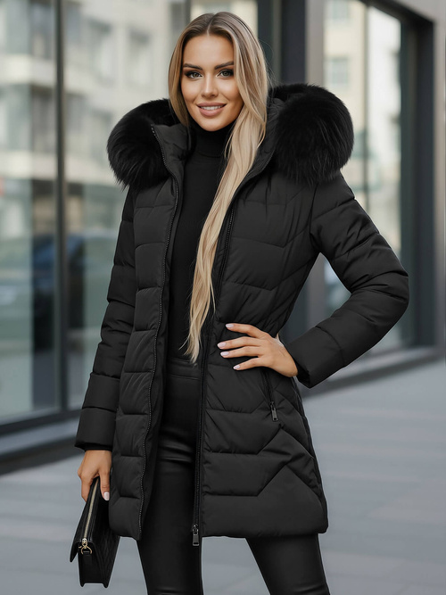 Dámská Bunda Černá OZONEE JS/16M9121/392Z