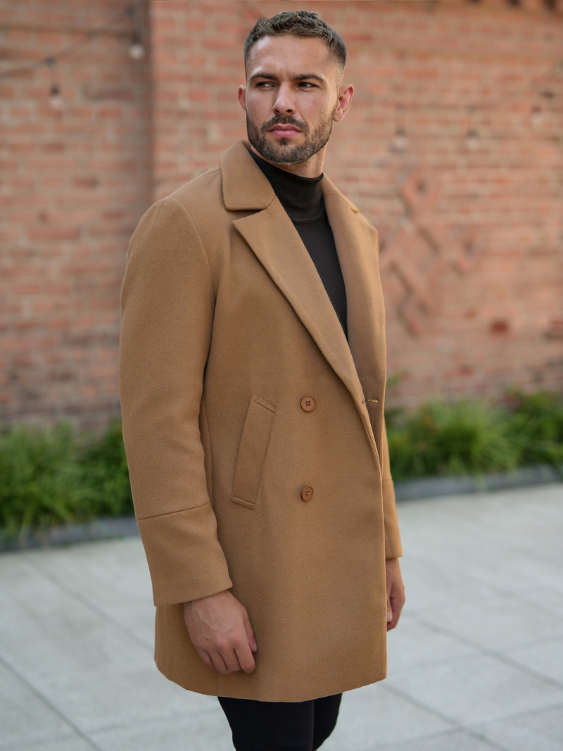 Pánský Kabát Camelové OZONEE JS/11Z8269