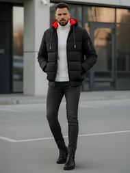 Pánská Bunda Černá OZONEE JS/31M5003Z