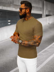 Pánské Tričko Hnědý OZONEE NB/MT3001