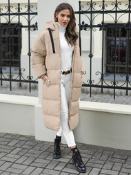 Dámská Bunda Béžová OZONEE JS/5M3163/62Z