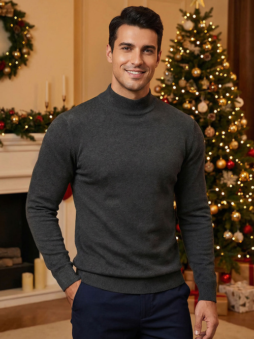 Pánský Svetr Grafitový OZONEE V/V24503Z