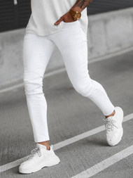 Pánské Džíny Bílé OZONEE E/5348/01Z