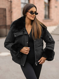 Dámská Zimní Bunda Černá OZONEE O/H833