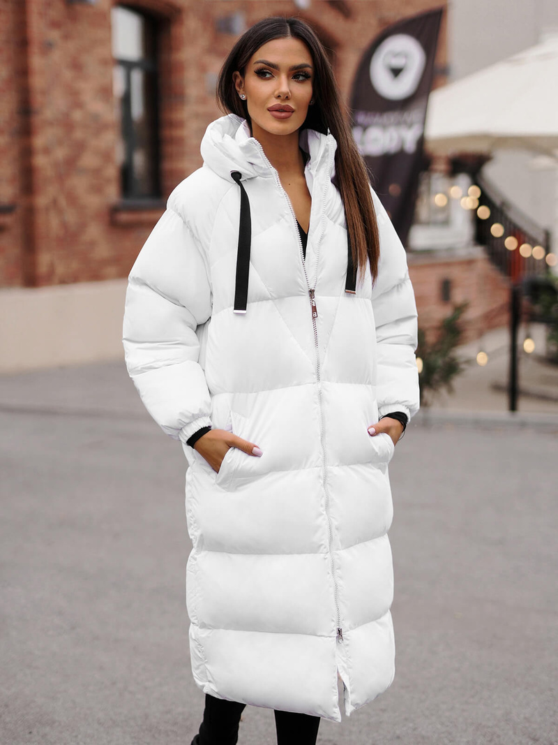 Dámská Bunda Bílá OZONEE JS/5M3163/281Z
