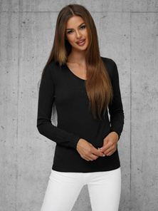 Dámský Svetr Černý OZONEE JS/8006/9