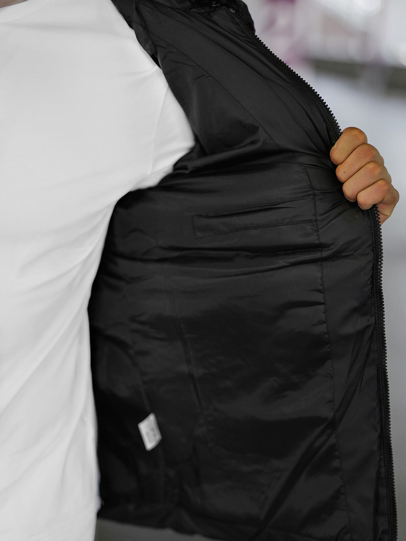 Pánská Bunda Černá OZONEE JS/31M5005Z