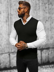 Pánský Svetr Černý OZONEE NB/MM6005/4Z