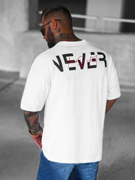 Pánské Tričko Bílé OZONEE O/3430