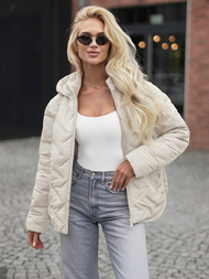 Dámská bunda béžová OZONEE JS/16M9300/280Z