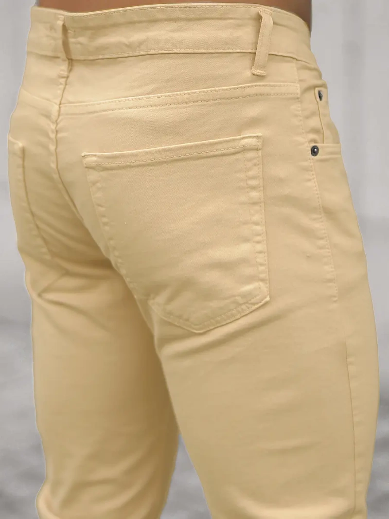 Pánské Džíny Béžové OZONEE E/5388/02