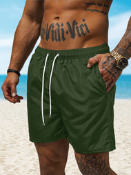 Pánské Koupací Šortky Khaki OZONEE JS/XL019/7