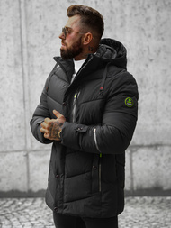 Pánská Zimní Bunda Černá OZONEE JS/22M55/392