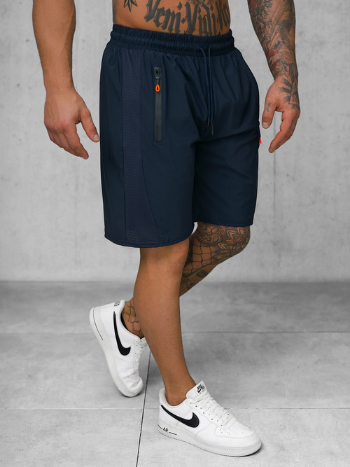 Pánské sportovní šortky námořnické modré OZONEE JS/12K1803/25