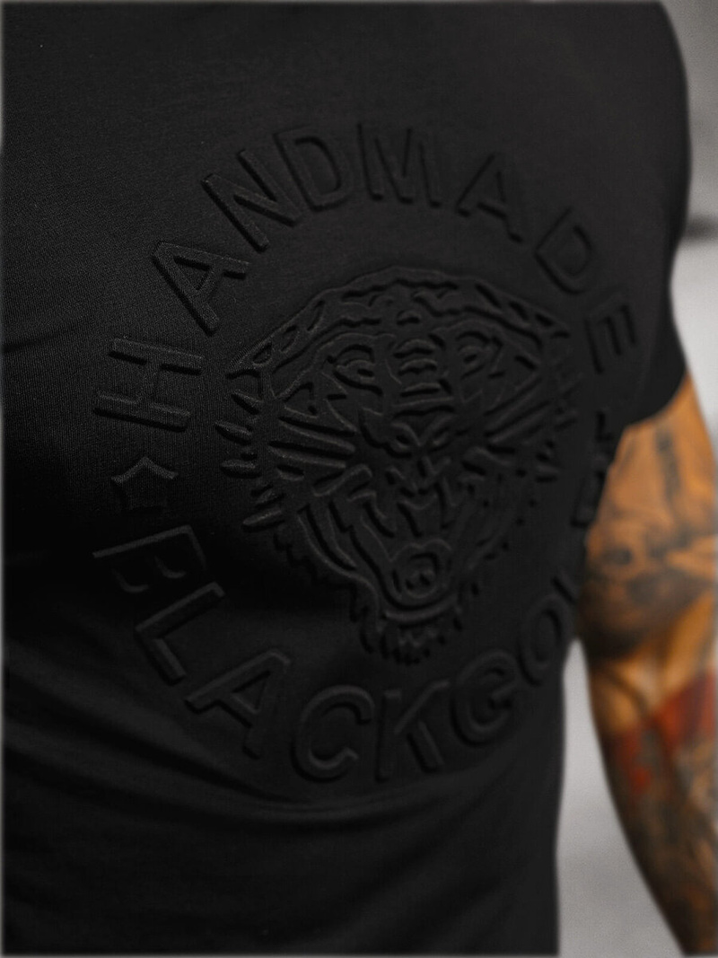 Pánské Tričko Černé OZONEE NB/MT3056Z