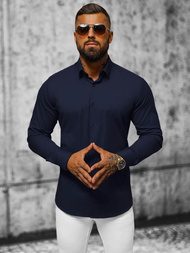 Pánská Košile Námořnická Modřá OZONEE O/V79