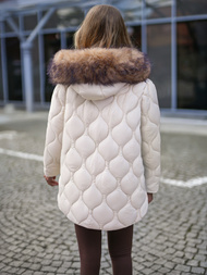 Dámská Bunda Ecru OZONEE JS/5M3226/62B