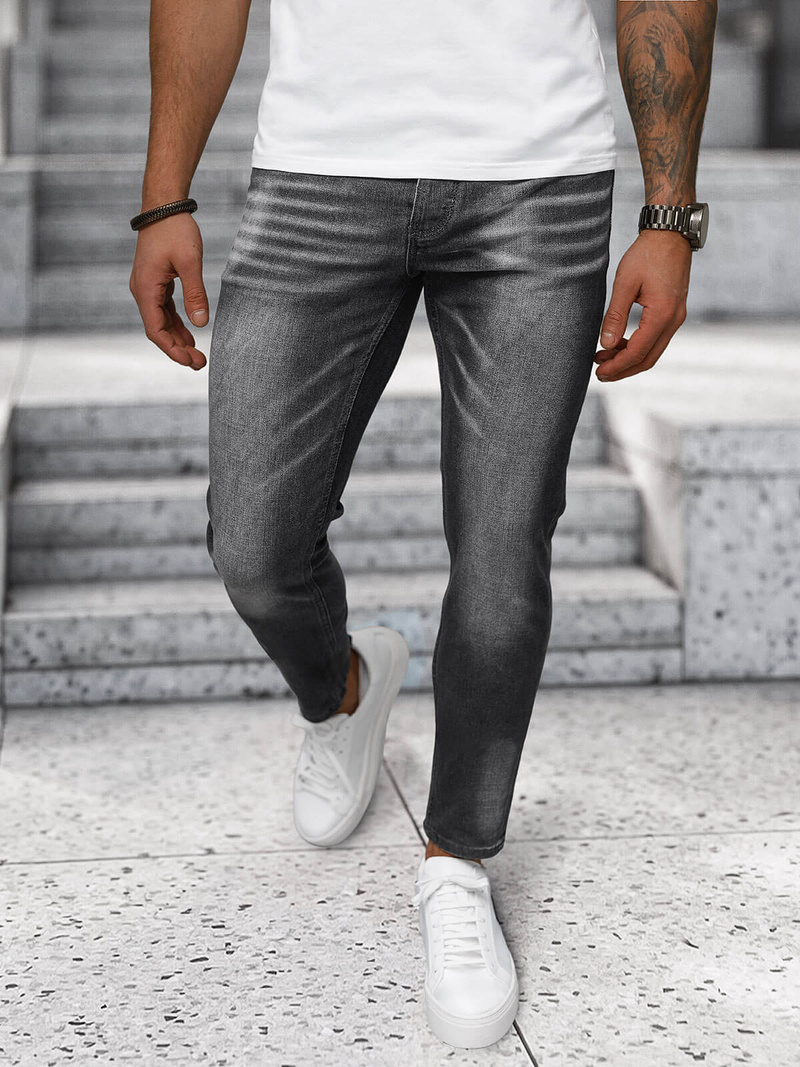 Pánské Džíny Grafitové OZONEE NB/MP0199GS