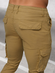 Pánské Chino Jogger Kalhoty Béžové OZONEE NB/MP0202KZ