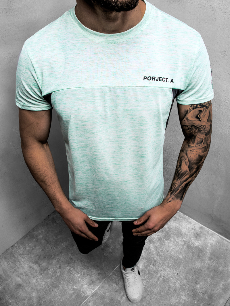 Pánské Tričko Mentolová OZONEE JS/SS11126Z