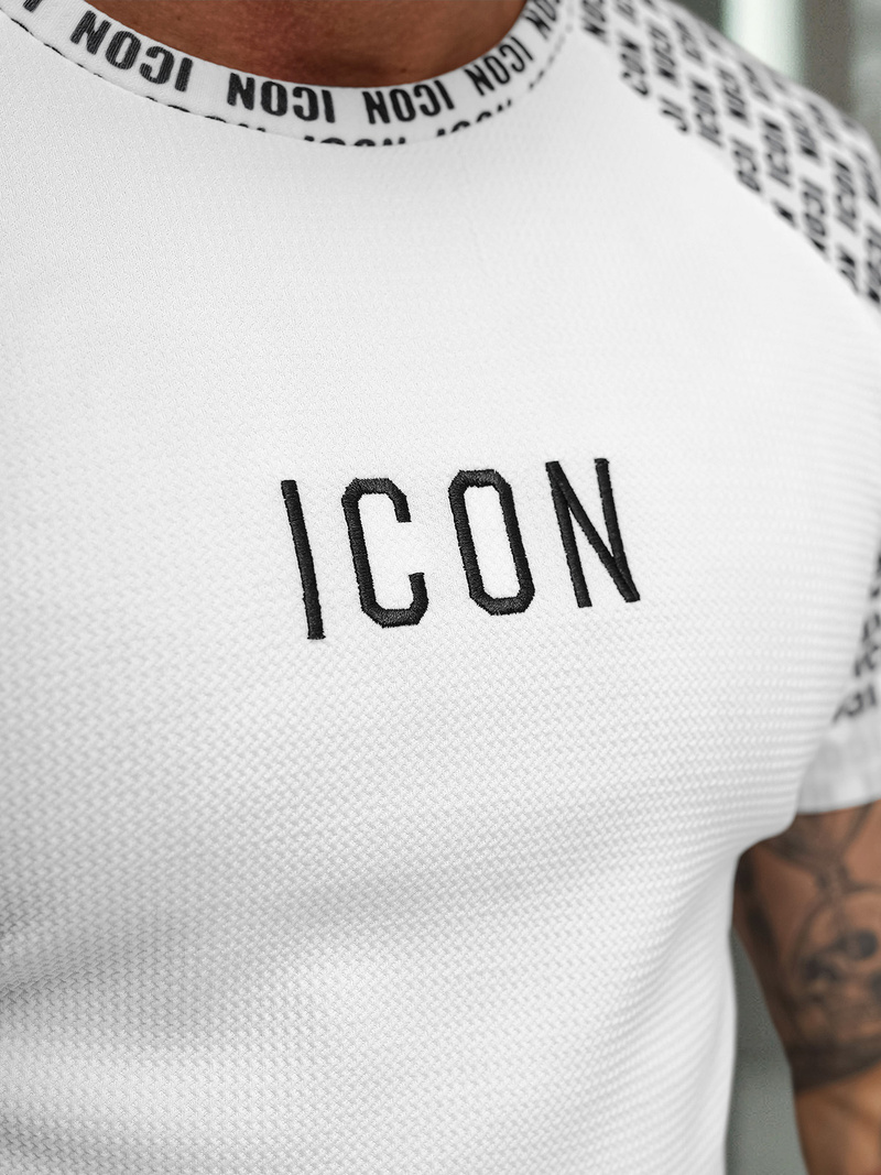 Pánské Tričko Bílé OZONEE O/B1212