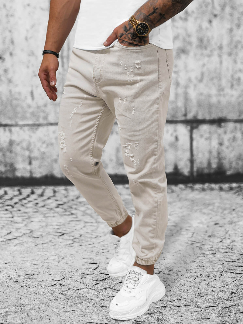 Pánské Kalhoty Jogger Šedé OZONEE DO/6100Z