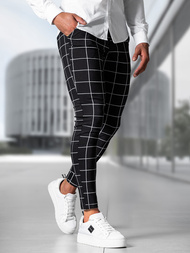 Pánské Chino Kalhoty Černé OZONEE O/P4009Z