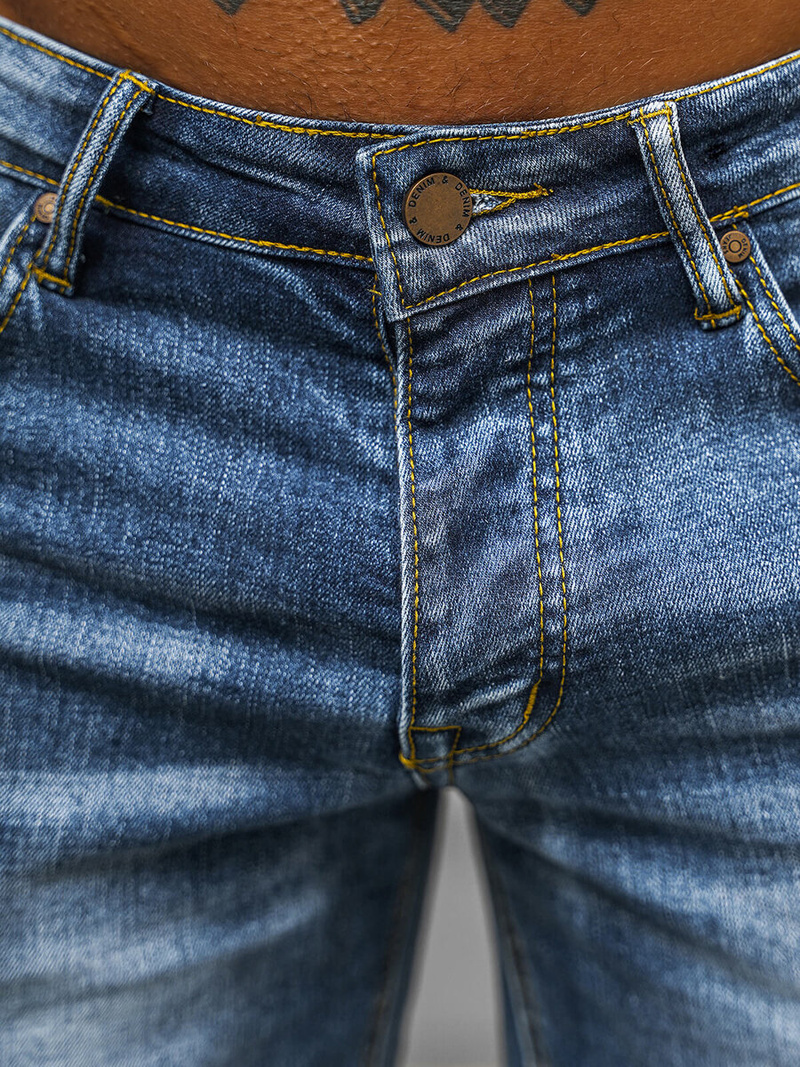 Pánské Džínové Kraťasy Modré OZONEE O/JD-2417K