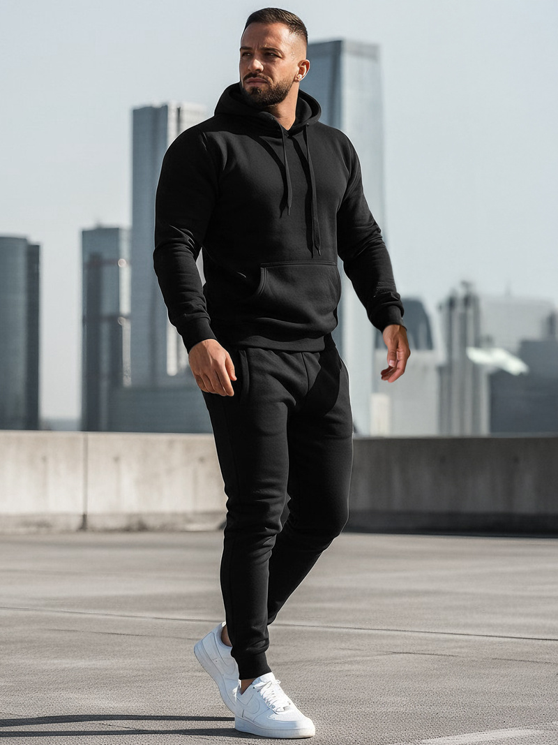 Pánská Tepláková Souprava Černá OZONEE JS/68C10381/3Z