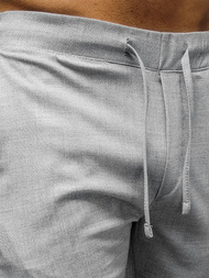 Pánské Chino Kalhoty Šedé OZONEE DJ/5539