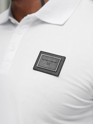 Pánské Polo Tričko Bílé OZONEE NB/MT3124