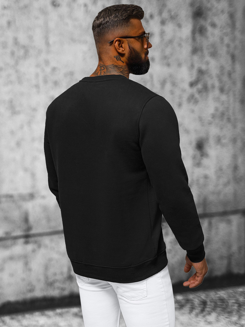 Pánská Mikina Černá OZONEE NB/MF2008