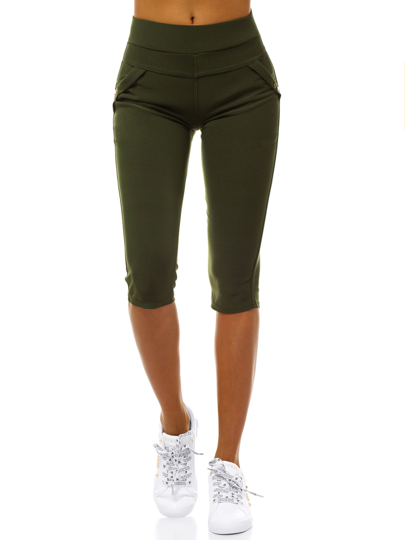Dámské legíny Khaki OZONEE JS/1041/B7