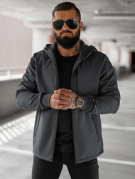 Pánská softshellová bunda grafitová OZONEE JS/27B6529/5Z