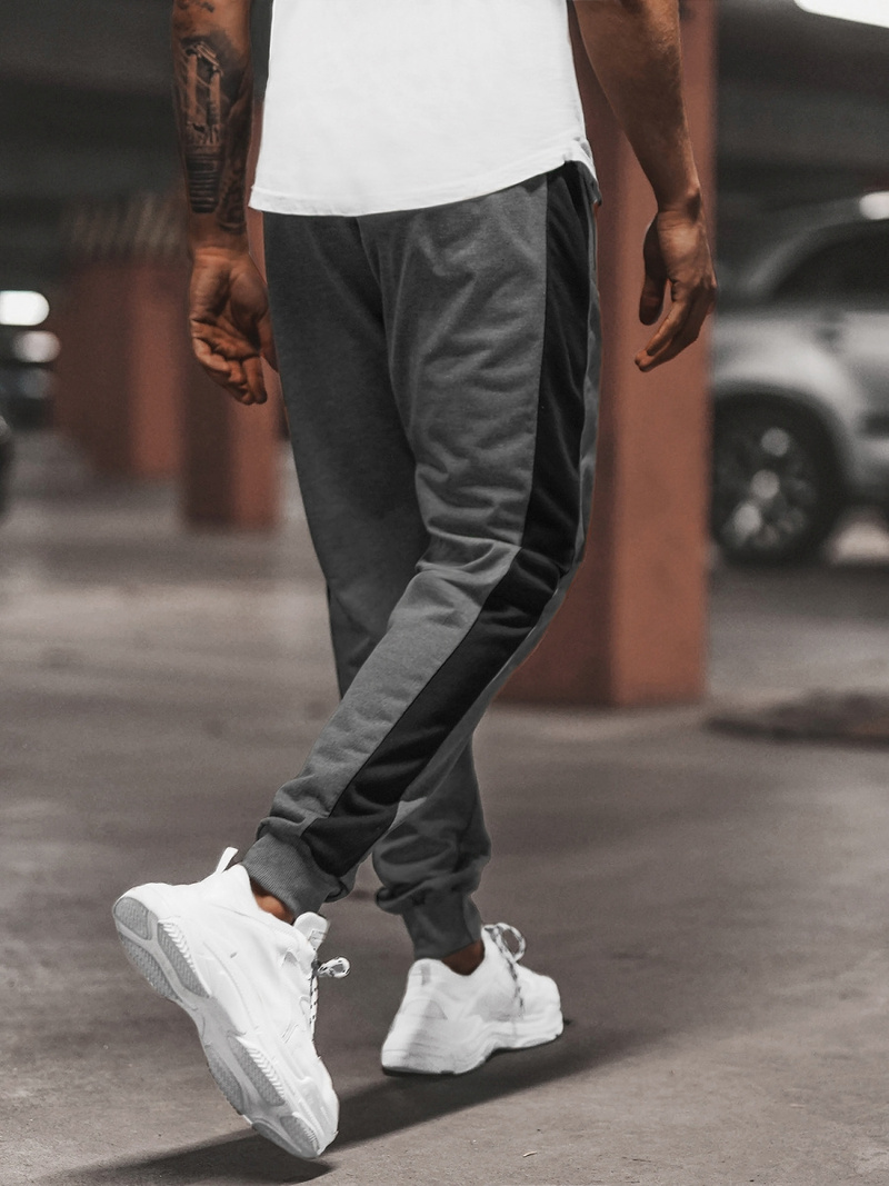 Pánské Tepláky Grafitové OZONEE JS/68K10339Z