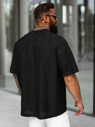 Pánské Tričko Černé OZONEE O/B1149