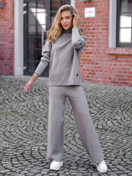 Dámská dvoudílná tepláková souprava šedá OZONEE JS/53C5203/2
