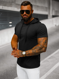 Pánské Tričko Černé OZONEE JS/8T89/3