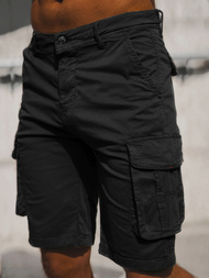 Pánské Chino Kraťasy Černé OZONEE T/XX160086/1