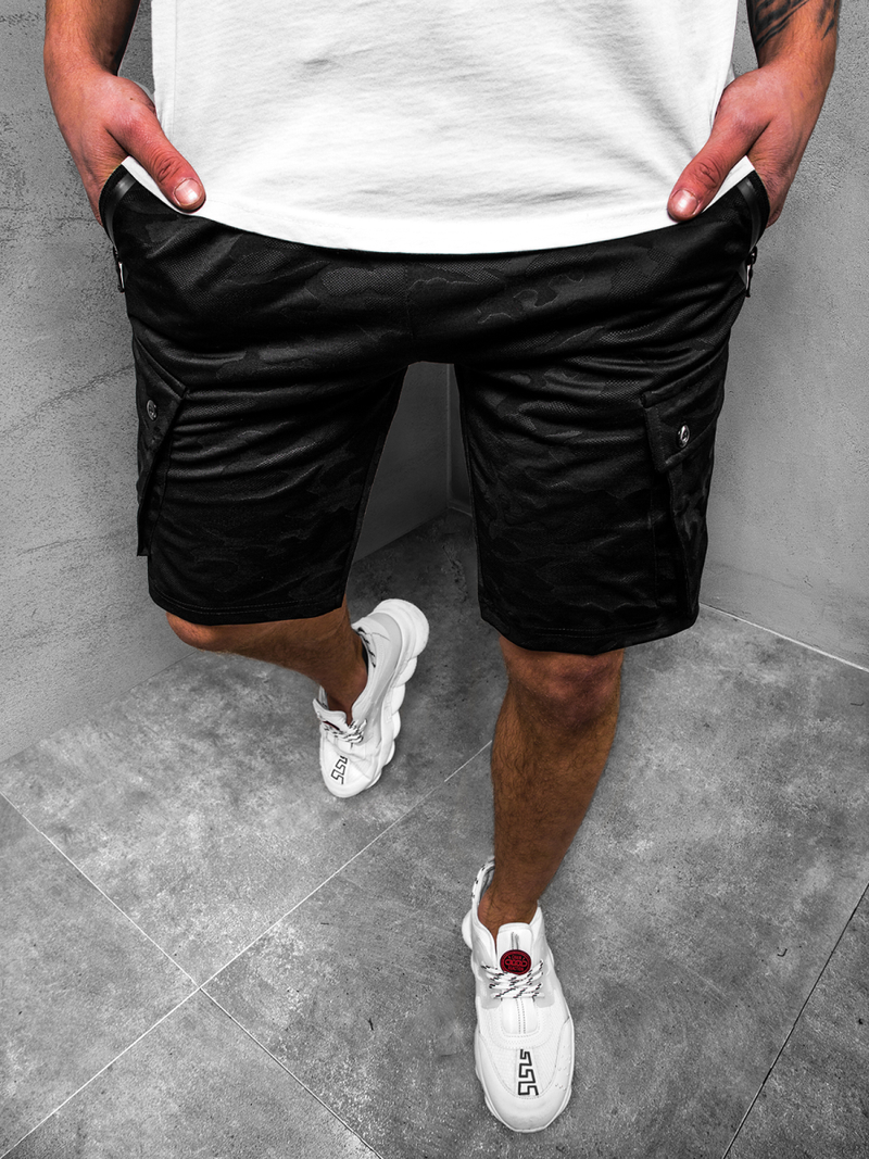 Pánske kraťasy Černé O/33919Z