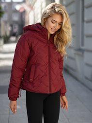 Dámská bunda burgundská OZONEE JS/16M9315/06