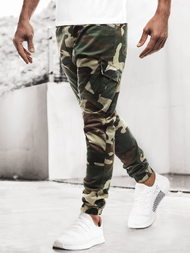 Pánské Kalhoty Jogger Maskáčové-Zelené Ozonee A/0853