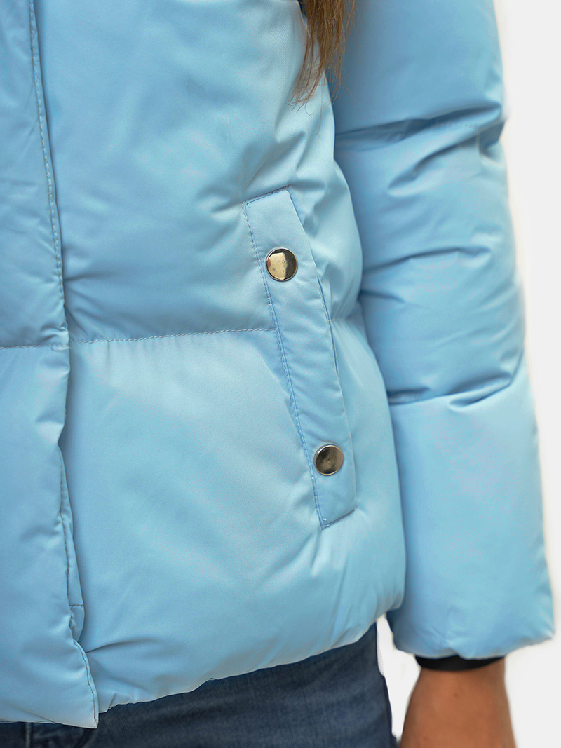 Dámská Bunda Světle-Modrá OZONEE JS/M23062/243