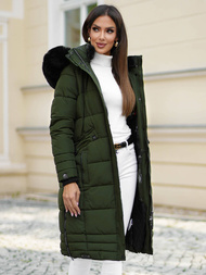 Dámská Bunda Khaki OZONEE O/W377Z
