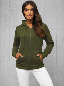 Dámská Mikina Khaki OZONEE JS/W03Z