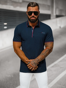 Pánské Polo Tričko Námořnická Modřá OZONEE O/DA758