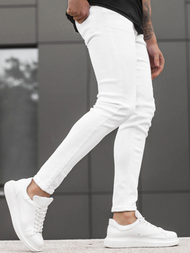 Pánské Džíny Bílé OZONEE DR/2062