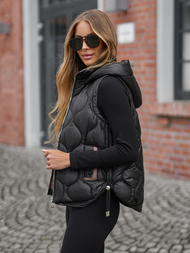 Dámská Vesta Černá OZONEE O/5M3235/392