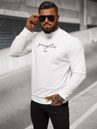 Pánská Mikina Bílá OZONEE O/B7548