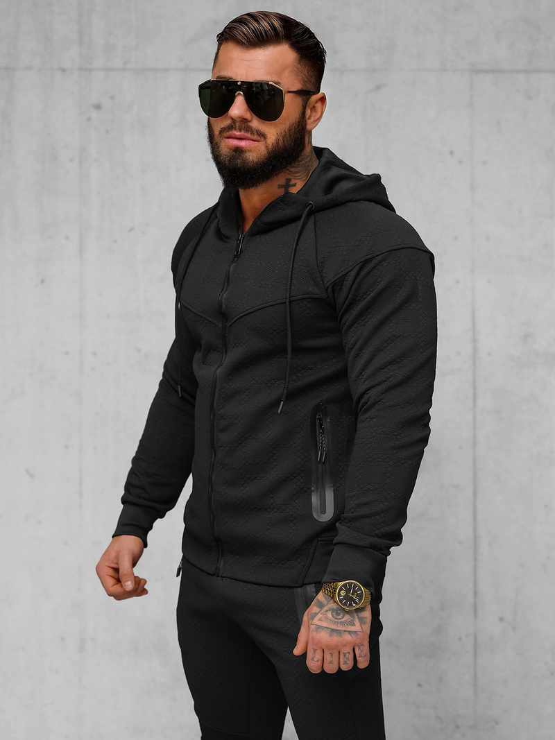 Pánská Tepláková Souprava Černá OZONEE O/FF3705AB